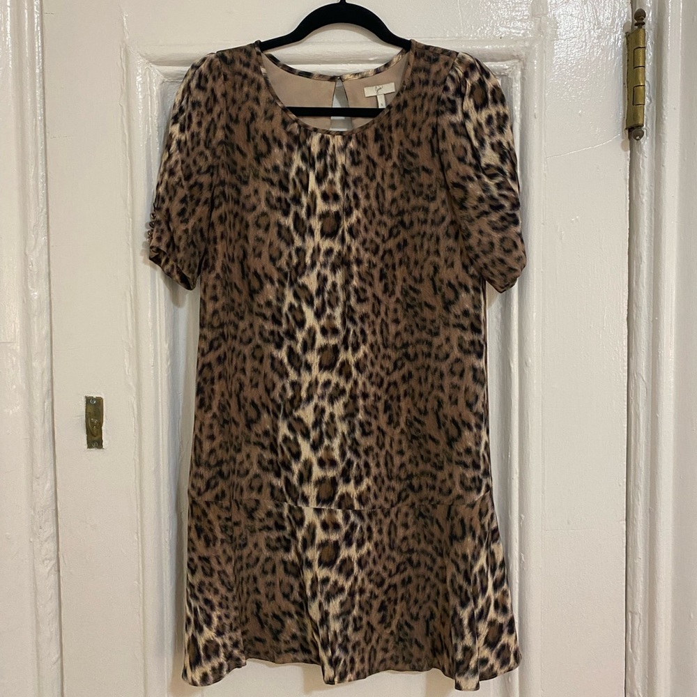 Joie cheetah leopard print dress size small